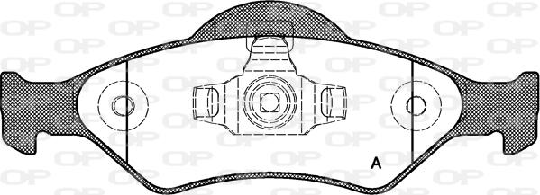 Open Parts BPA0765.00 - Bremžu uzliku kompl., Disku bremzes autodraugiem.lv