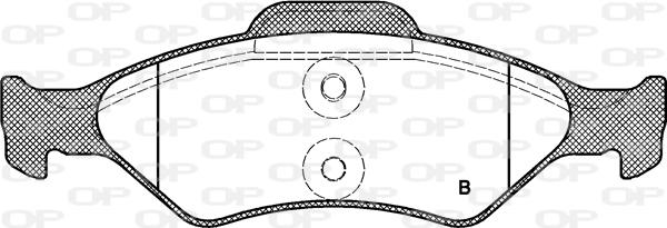 Open Parts BPA0765.00 - Bremžu uzliku kompl., Disku bremzes autodraugiem.lv