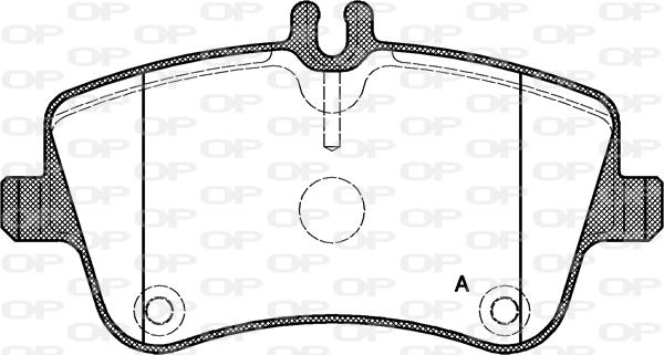 Open Parts BPA0768.00 - Bremžu uzliku kompl., Disku bremzes autodraugiem.lv