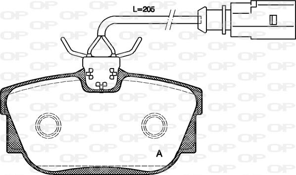 Open Parts BPA0767.01 - Bremžu uzliku kompl., Disku bremzes autodraugiem.lv