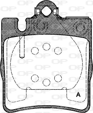 Open Parts BPA0709.00 - Bremžu uzliku kompl., Disku bremzes autodraugiem.lv