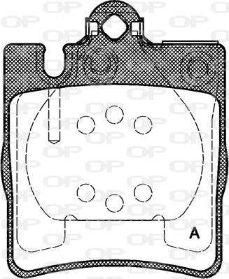 Open Parts BPA0709.10 - Bremžu uzliku kompl., Disku bremzes autodraugiem.lv