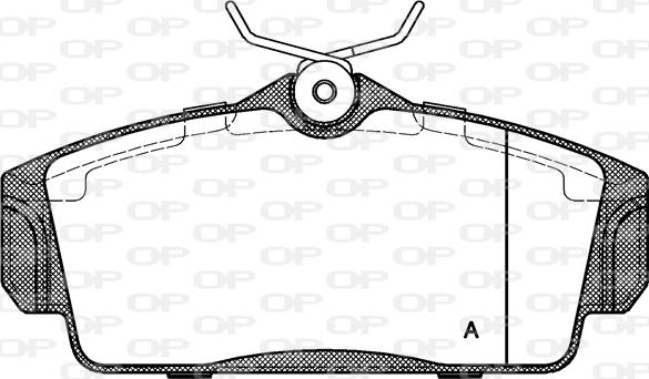 Open Parts BPA0704.00 - Bremžu uzliku kompl., Disku bremzes autodraugiem.lv