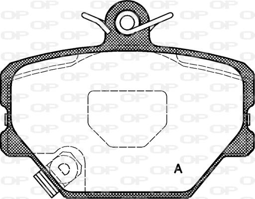 Open Parts BPA0705.02 - Bremžu uzliku kompl., Disku bremzes autodraugiem.lv