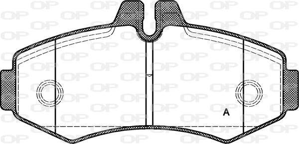 Open Parts BPA0701.00 - Bremžu uzliku kompl., Disku bremzes autodraugiem.lv