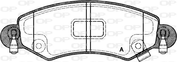 Open Parts BPA0702.12 - Bremžu uzliku kompl., Disku bremzes autodraugiem.lv