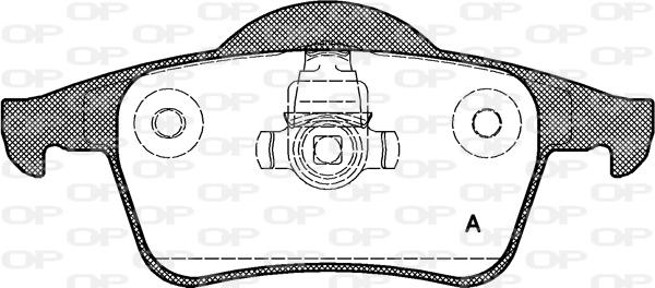Open Parts BPA0714.00 - Bremžu uzliku kompl., Disku bremzes autodraugiem.lv