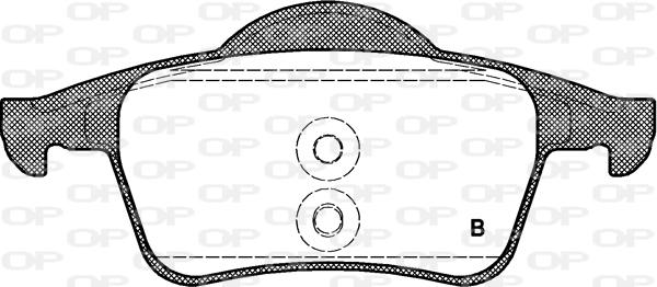 Open Parts BPA0714.00 - Bremžu uzliku kompl., Disku bremzes autodraugiem.lv