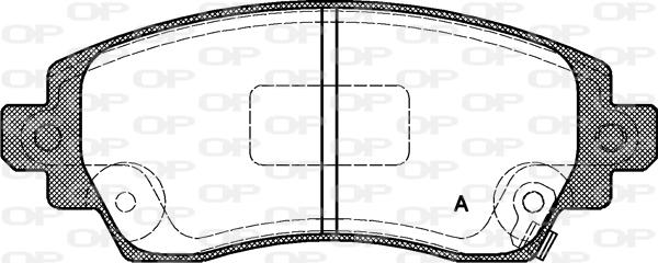 Open Parts BPA0716.02 - Bremžu uzliku kompl., Disku bremzes autodraugiem.lv