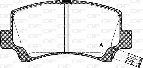 Open Parts BPA0710.02 - Bremžu uzliku kompl., Disku bremzes autodraugiem.lv