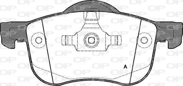 Open Parts BPA0713.00 - Bremžu uzliku kompl., Disku bremzes autodraugiem.lv