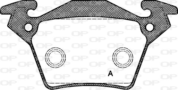 Open Parts BPA0717.00 - Bremžu uzliku kompl., Disku bremzes autodraugiem.lv