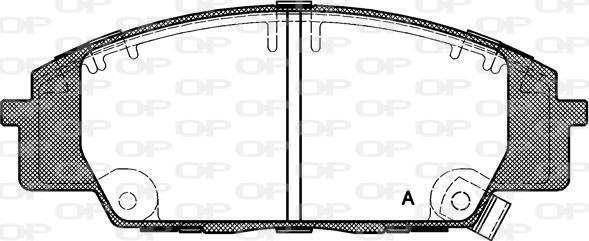 Open Parts BPA0735.02 - Bremžu uzliku kompl., Disku bremzes autodraugiem.lv