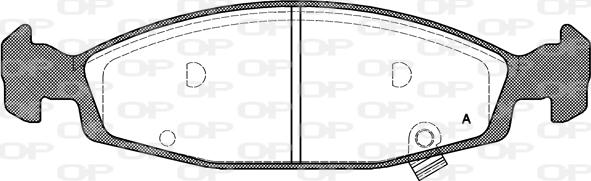 Open Parts BPA0736.02 - Bremžu uzliku kompl., Disku bremzes autodraugiem.lv