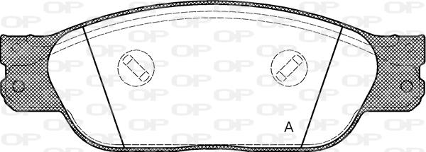 Open Parts BPA0731.00 - Bremžu uzliku kompl., Disku bremzes autodraugiem.lv
