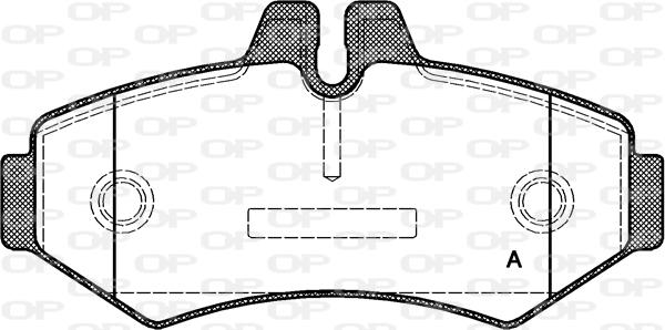 Open Parts BPA0733.00 - Bremžu uzliku kompl., Disku bremzes autodraugiem.lv