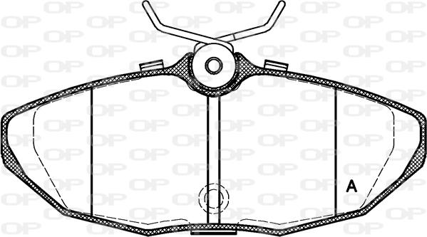 Open Parts BPA0732.10 - Bremžu uzliku kompl., Disku bremzes autodraugiem.lv