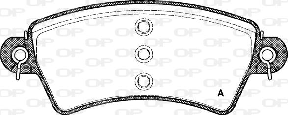 Open Parts BPA0726.00 - Bremžu uzliku kompl., Disku bremzes autodraugiem.lv