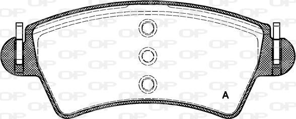 Open Parts BPA0726.10 - Bremžu uzliku kompl., Disku bremzes autodraugiem.lv