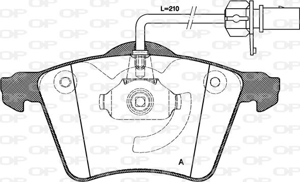 Open Parts BPA0721.02 - Bremžu uzliku kompl., Disku bremzes autodraugiem.lv