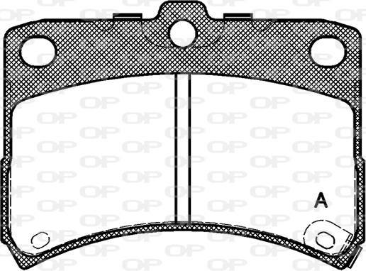 Open Parts BPA0723.02 - Bremžu uzliku kompl., Disku bremzes autodraugiem.lv