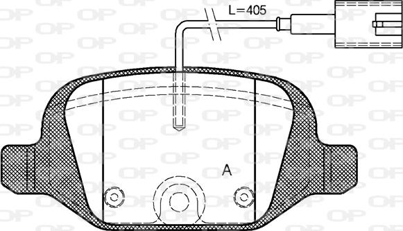 Open Parts BPA0727.12 - Bremžu uzliku kompl., Disku bremzes autodraugiem.lv