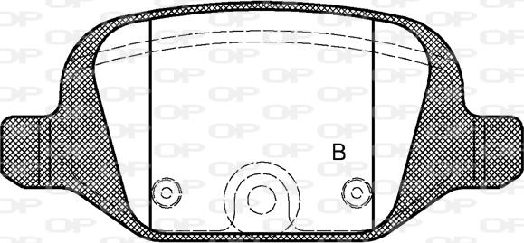 Open Parts BPA0727.12 - Bremžu uzliku kompl., Disku bremzes autodraugiem.lv