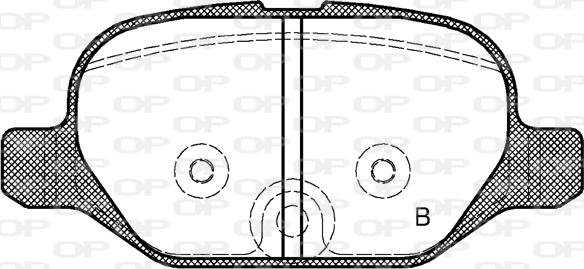 Open Parts BPA0727.32 - Bremžu uzliku kompl., Disku bremzes autodraugiem.lv