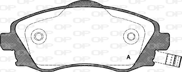 Open Parts BPA0774.02 - Bremžu uzliku kompl., Disku bremzes autodraugiem.lv