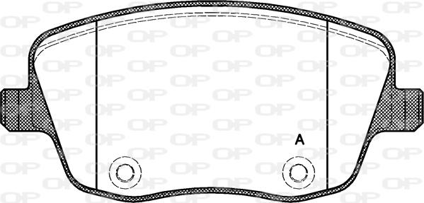 Open Parts BPA0775.00 - Bremžu uzliku kompl., Disku bremzes autodraugiem.lv