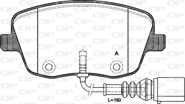 Open Parts BPA0775.01 - Bremžu uzliku kompl., Disku bremzes autodraugiem.lv