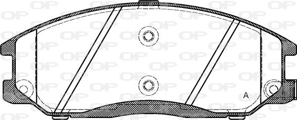 Open Parts BPA0771.02 - Bremžu uzliku kompl., Disku bremzes autodraugiem.lv