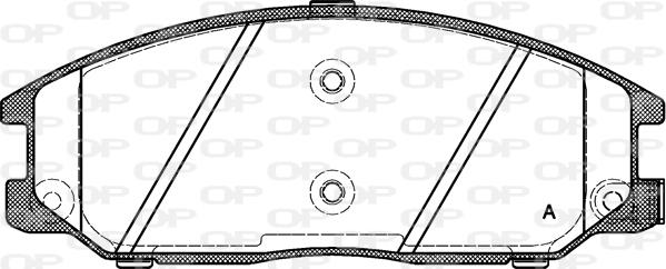 Open Parts BPA0771.12 - Bremžu uzliku kompl., Disku bremzes autodraugiem.lv