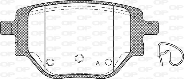 Open Parts BPA1905.00 - Bremžu uzliku kompl., Disku bremzes autodraugiem.lv