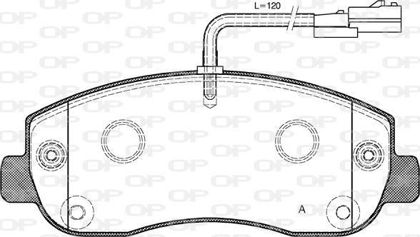 Open Parts BPA1449.01 - Bremžu uzliku kompl., Disku bremzes autodraugiem.lv