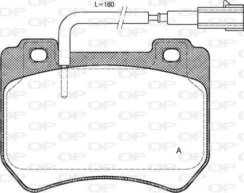 Open Parts BPA1444.01 - Bremžu uzliku kompl., Disku bremzes autodraugiem.lv