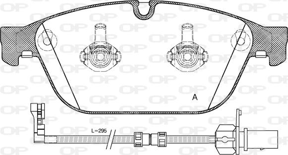 Open Parts BPA1443.02 - Bremžu uzliku kompl., Disku bremzes autodraugiem.lv