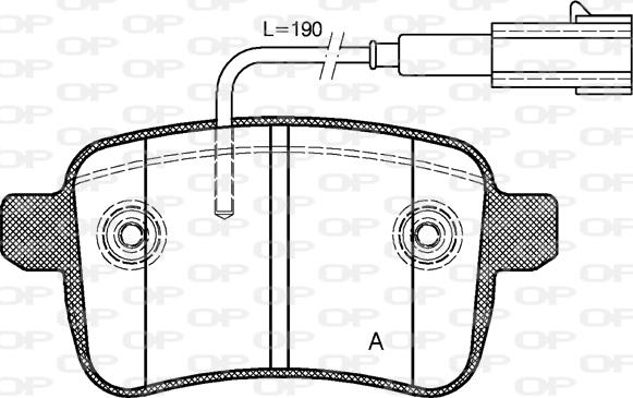 Open Parts BPA1450.02 - Bremžu uzliku kompl., Disku bremzes autodraugiem.lv