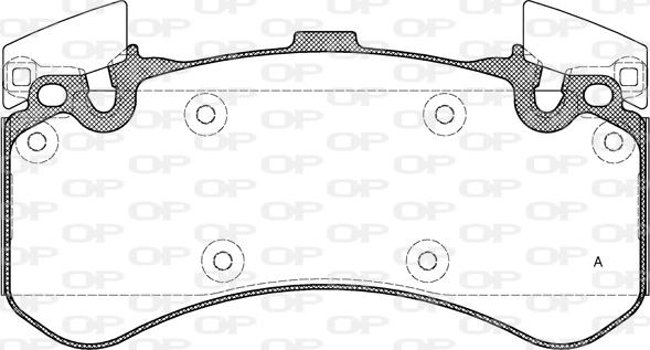 Open Parts BPA1463.00 - Bremžu uzliku kompl., Disku bremzes autodraugiem.lv