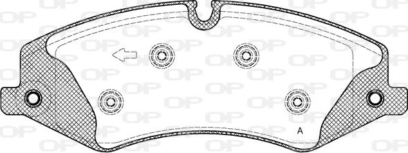 Open Parts BPA1409.10 - Bremžu uzliku kompl., Disku bremzes autodraugiem.lv