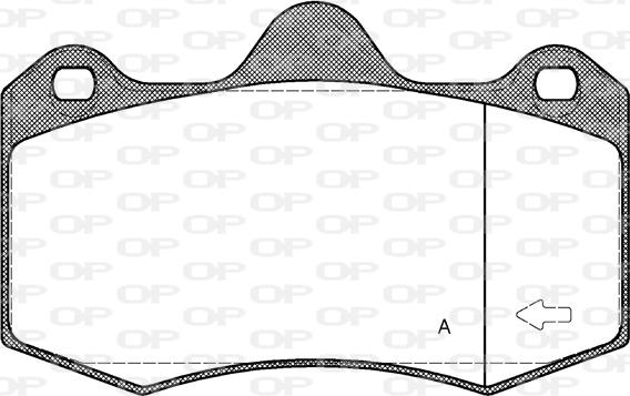 Open Parts BPA1404.00 - Bremžu uzliku kompl., Disku bremzes autodraugiem.lv