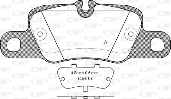 Open Parts BPA1401.00 - Bremžu uzliku kompl., Disku bremzes autodraugiem.lv