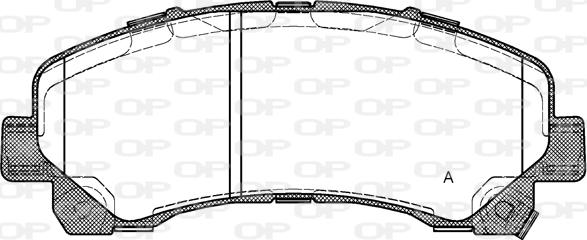 Open Parts BPA1407.00 - Bremžu uzliku kompl., Disku bremzes autodraugiem.lv