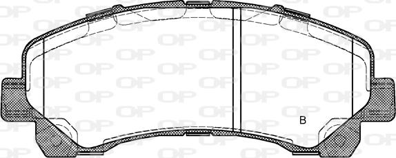 Open Parts BPA1407.00 - Bremžu uzliku kompl., Disku bremzes autodraugiem.lv
