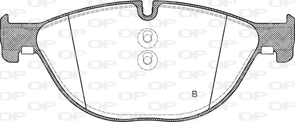 Open Parts BPA1414.00 - Bremžu uzliku kompl., Disku bremzes autodraugiem.lv