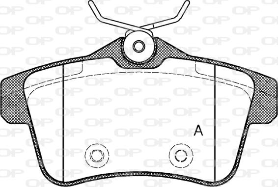 Open Parts BPA1418.00 - Bremžu uzliku kompl., Disku bremzes autodraugiem.lv