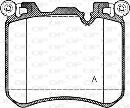 Open Parts BPA1413.00 - Bremžu uzliku kompl., Disku bremzes autodraugiem.lv