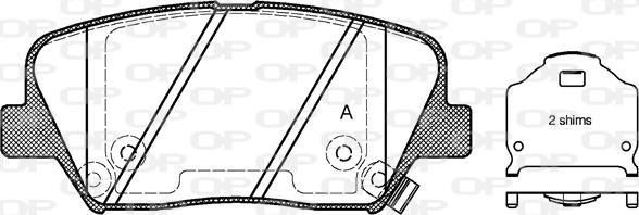 Open Parts BPA1412.02 - Bremžu uzliku kompl., Disku bremzes autodraugiem.lv