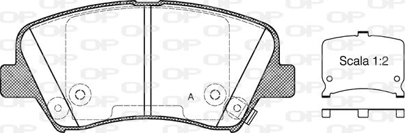 Open Parts BPA1412.32 - Bremžu uzliku kompl., Disku bremzes autodraugiem.lv