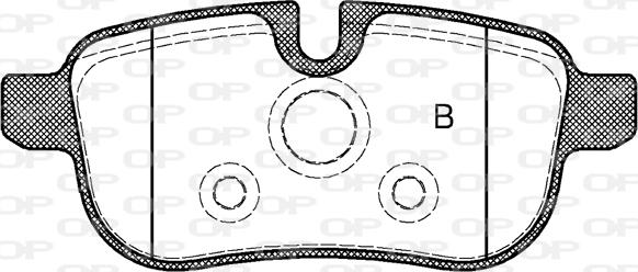 Open Parts BPA1417.00 - Bremžu uzliku kompl., Disku bremzes autodraugiem.lv